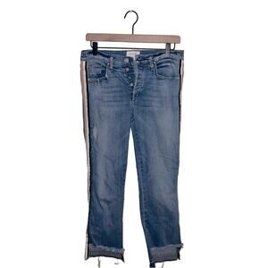 MCGUIRE ANTHROPOLOGIE distressed raw hem cuff jeans 28